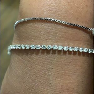 Rhinestone tennis bracelet